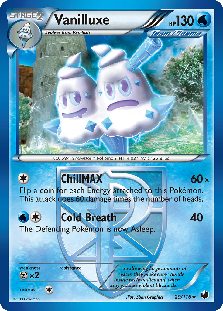 Vanilluxe (29/116) [Black & White: Plasma Freeze] Pokémon