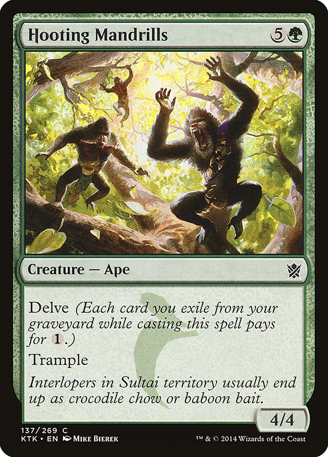 Hooting Mandrills [Khans of Tarkir] Magic: The Gathering