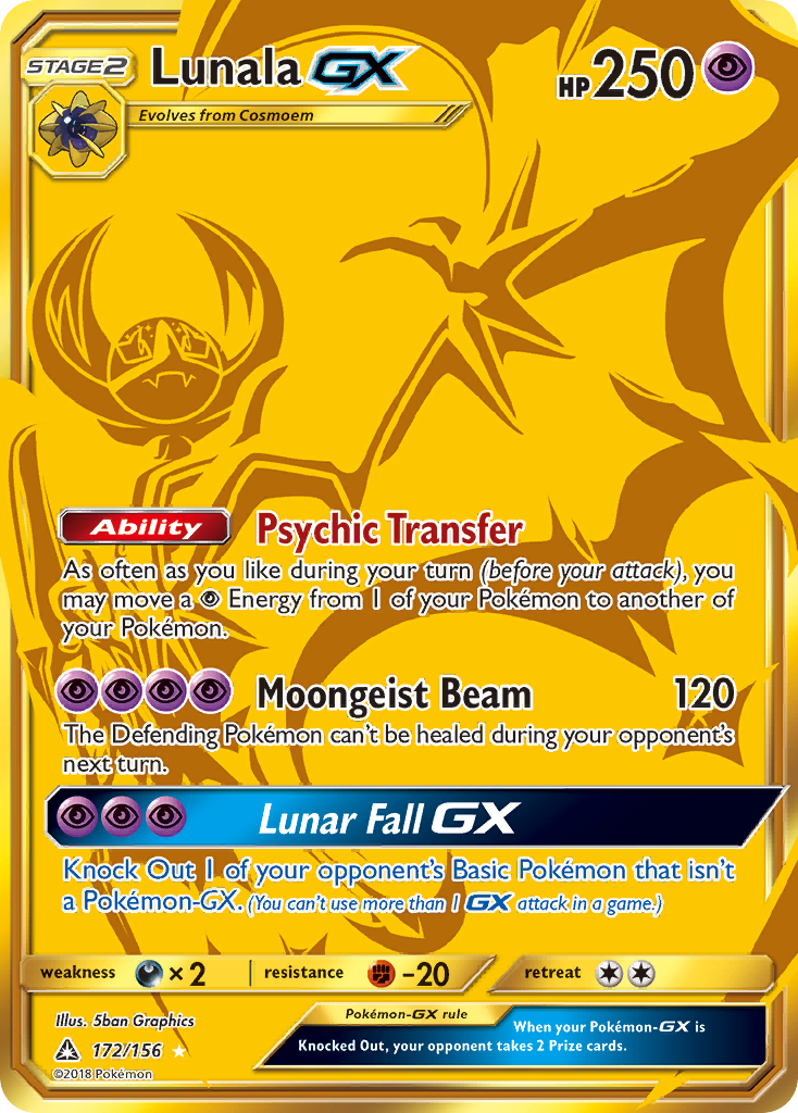 Lunala GX (172/156) [Sun & Moon: Ultra Prism] Pokémon