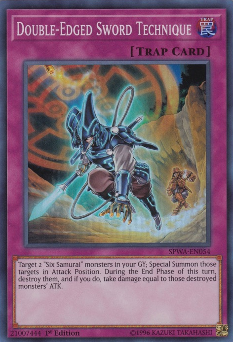 Double-Edged Sword Technique [SPWA-EN054] Super Rare Yu-Gi-Oh!