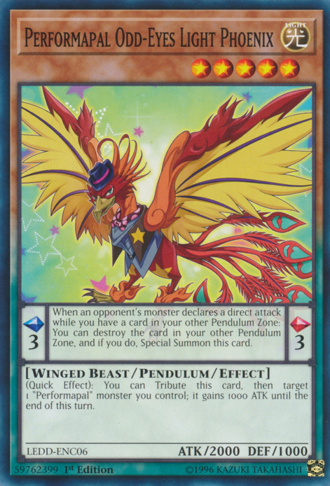 Performapal Odd-Eyes Light Phoenix [LEDD-ENC06] Common Yu-Gi-Oh!