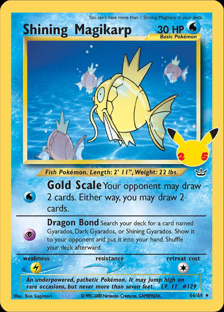 Shining Magikarp (66/64) [Celebrations: 25th Anniversary - Classic Collection] Pokémon