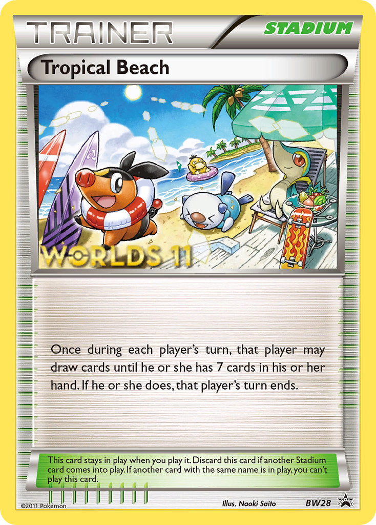 Tropical Beach (BW28) (Finalist) [Black & White: Black Star Promos] Pokémon