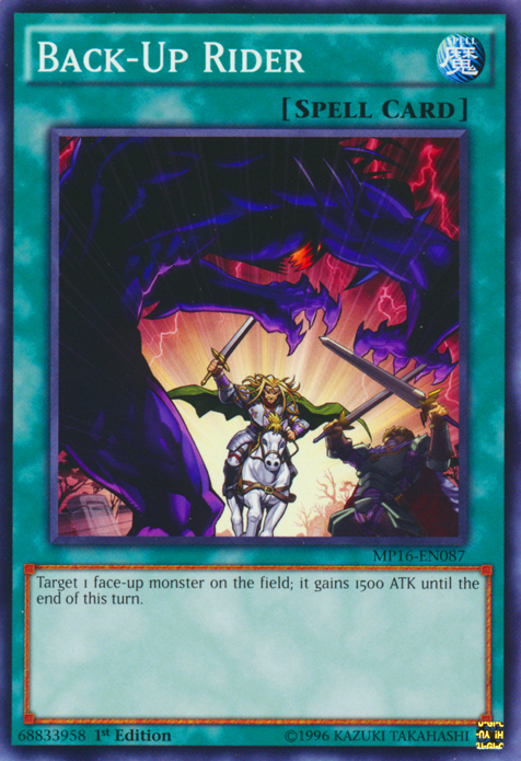 Back-Up Rider [MP16-EN087] Common Yu-Gi-Oh!