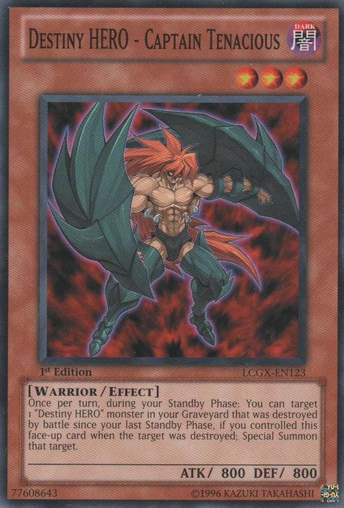 Destiny HERO - Captain Tenacious [LCGX-EN123] Common Yu-Gi-Oh!