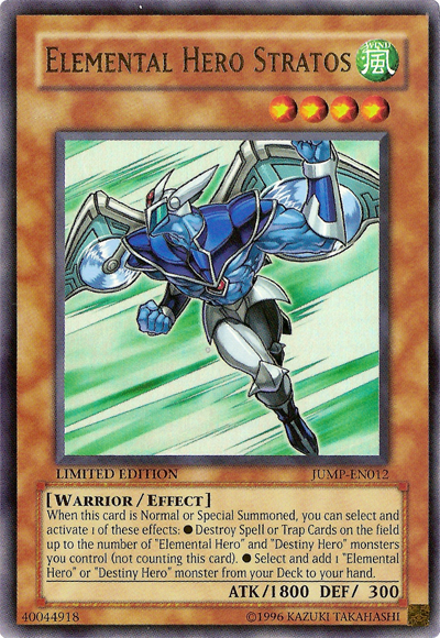 Elemental Hero Stratos [JUMP-EN012] Ultra Rare Yu-Gi-Oh!