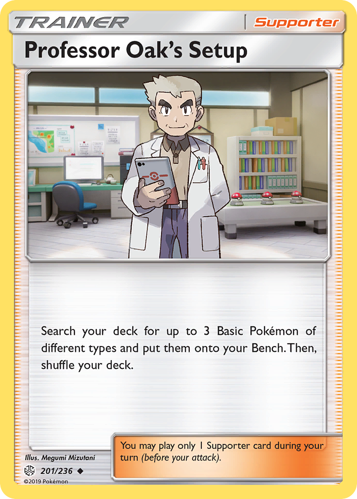 Professor Oak's Setup (201/236) [Sun & Moon: Cosmic Eclipse] Pokémon