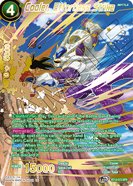 Cooler, Effortless Strike (Special Rare) (BT13-073) [Supreme Rivalry] Dragon Ball Super