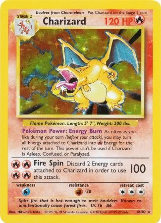 Charizard (4/102) [Base Set Unlimited] Pokémon