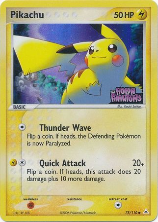 Pikachu (78/110) (Stamped) [EX: Holon Phantoms] Pokémon