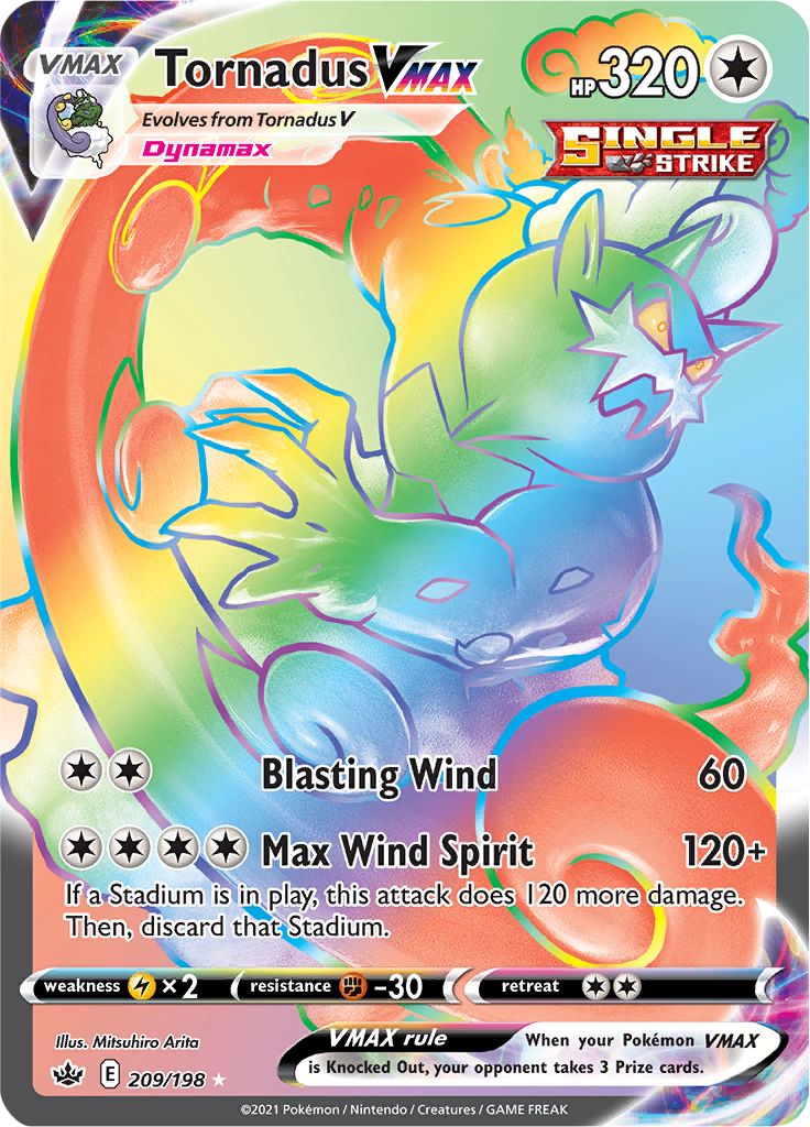 Tornadus VMAX (209/198) [Sword & Shield: Chilling Reign] Pokémon