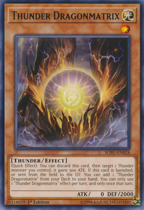 Thunder Dragonmatrix [SOFU-EN018] Rare Yu-Gi-Oh!