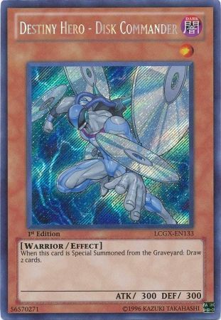 Destiny HERO - Disk Commander [LCGX-EN133] Secret Rare Yu-Gi-Oh!