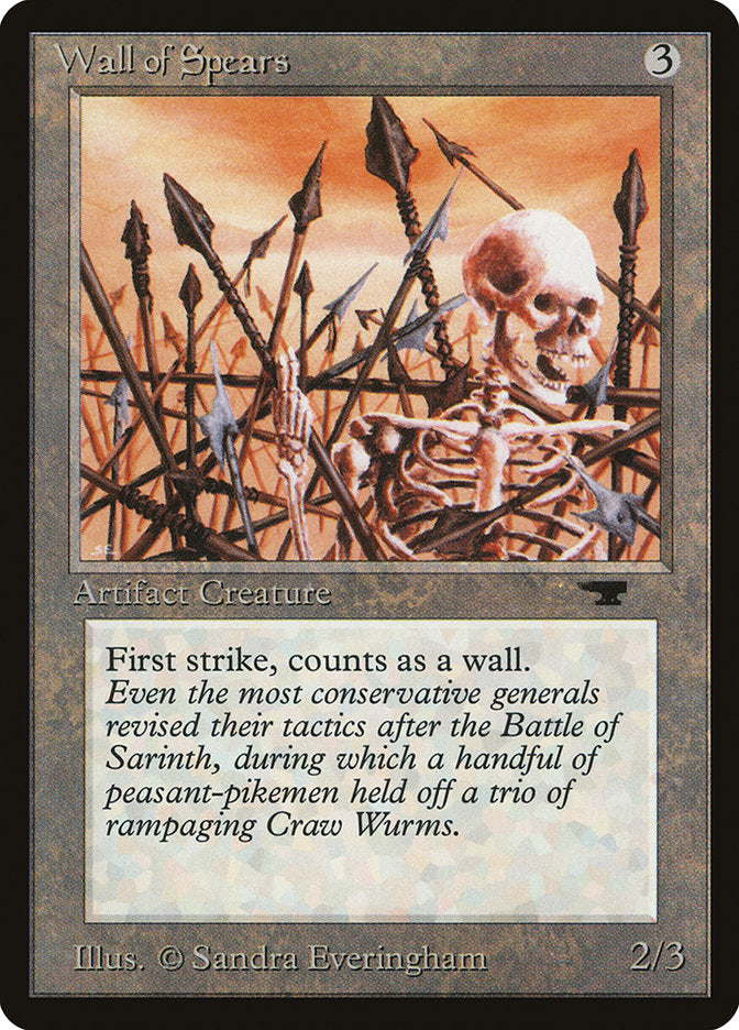 Wall of Spears [Antiquities] Magic: The Gathering