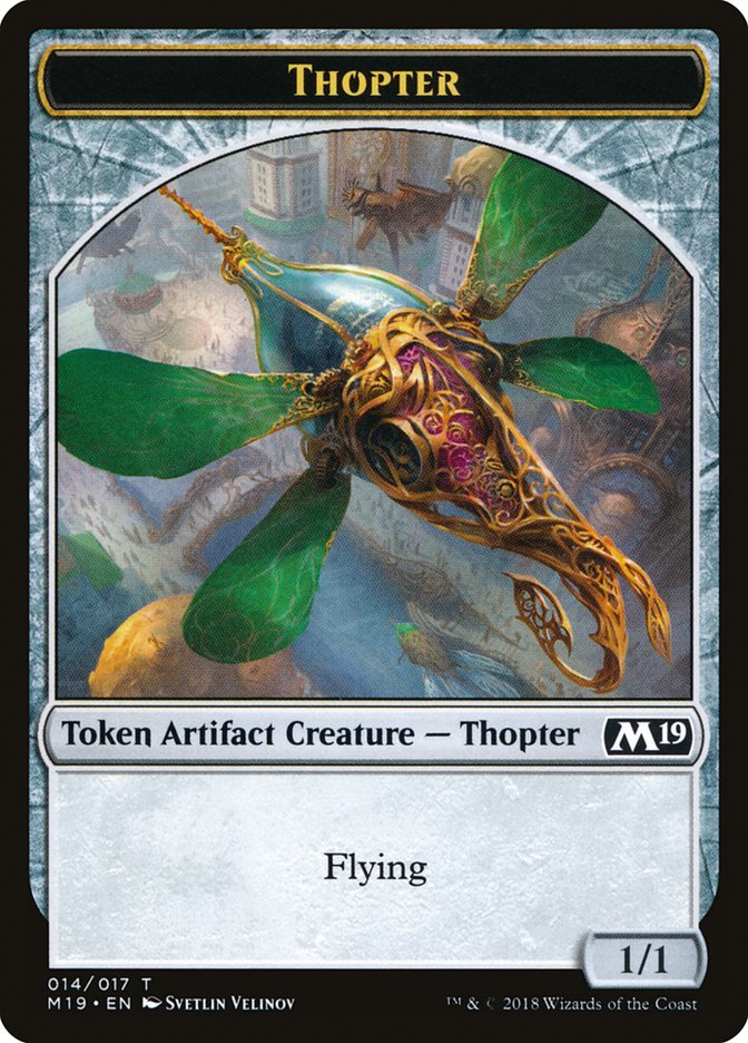 Zombie // Thopter Double-Sided Token (Game Night) [Core Set 2019 Tokens] Magic: The Gathering