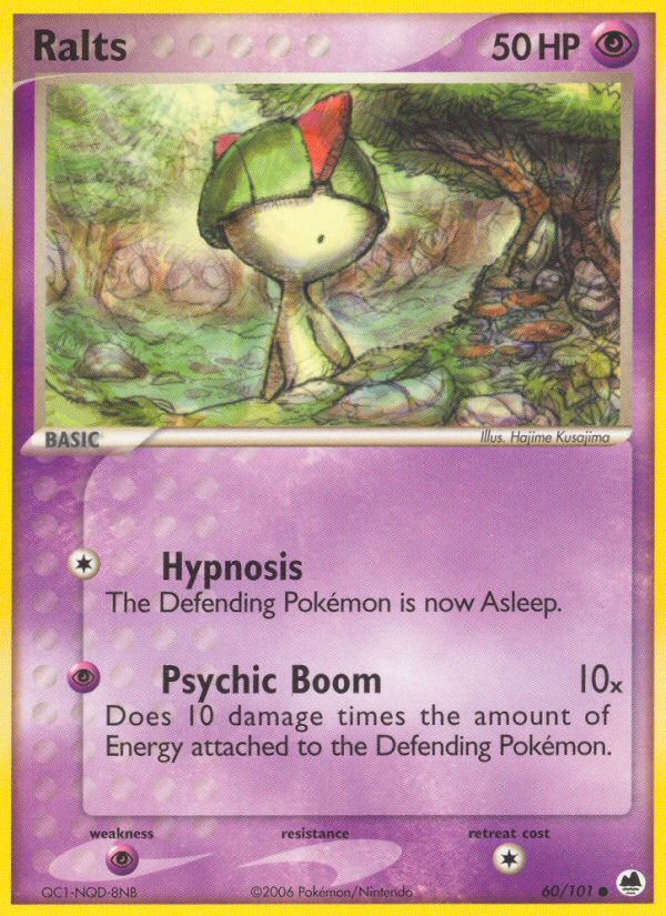 Ralts (60/101) [EX: Dragon Frontiers] Pokémon