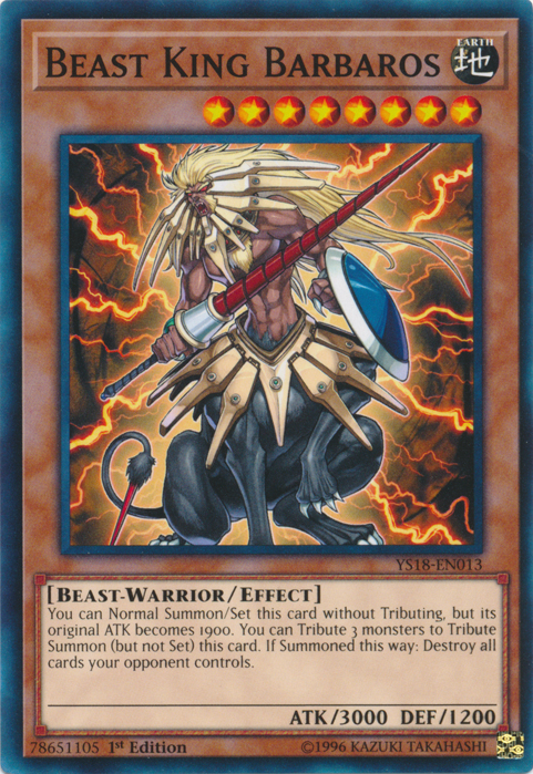 Beast King Barbaros [YS18-EN013] Common Yu-Gi-Oh!