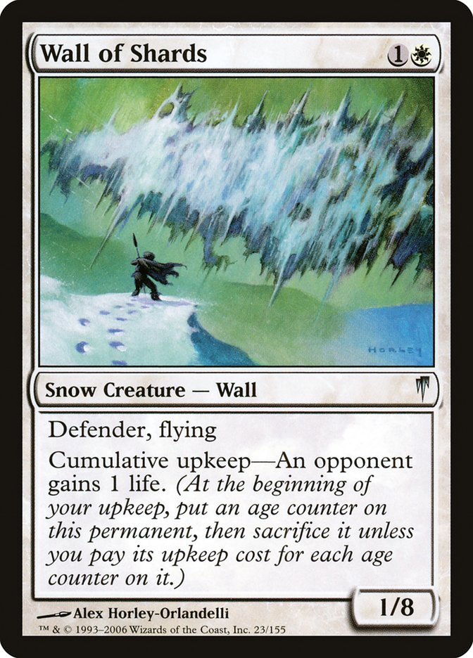Wall of Shards [Coldsnap] Magic: The Gathering