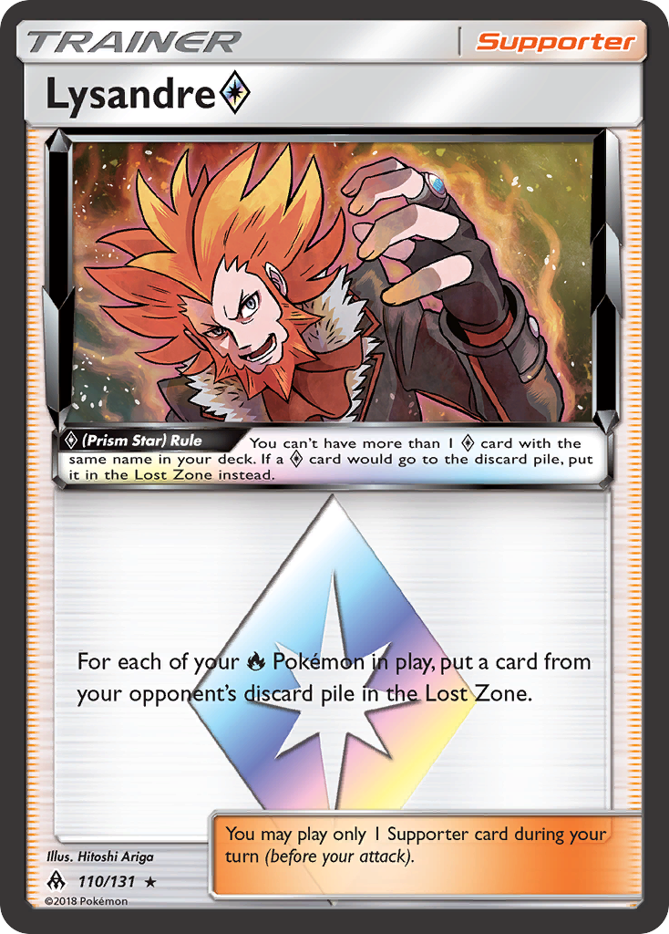 Lysandre (110/131) (Prism Star) [Sun & Moon: Forbidden Light] Pokémon