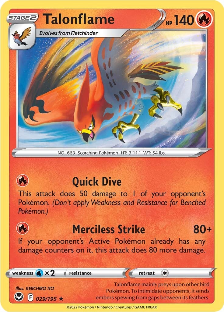 Talonflame (029/195) [Sword & Shield: Silver Tempest] Pokémon