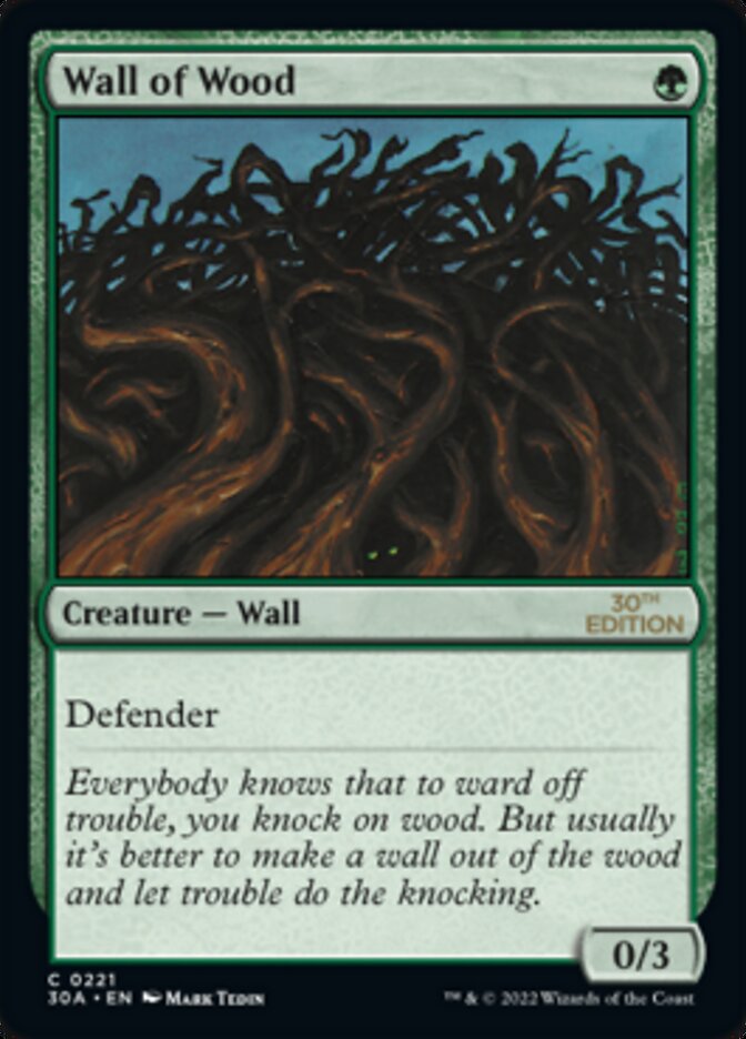 Wall of Wood [30th Anniversary Edition] Magic: The Gathering
