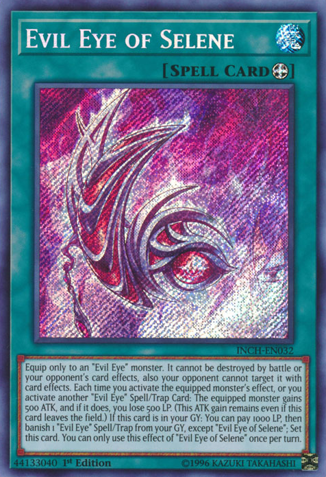 Evil Eye of Selene [INCH-EN032] Secret Rare Yu-Gi-Oh!