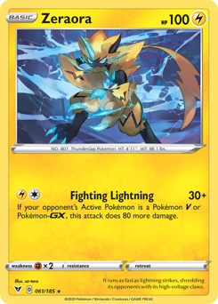 Zeraora (061/185) [Sword & Shield: Vivid Voltage] Pokémon
