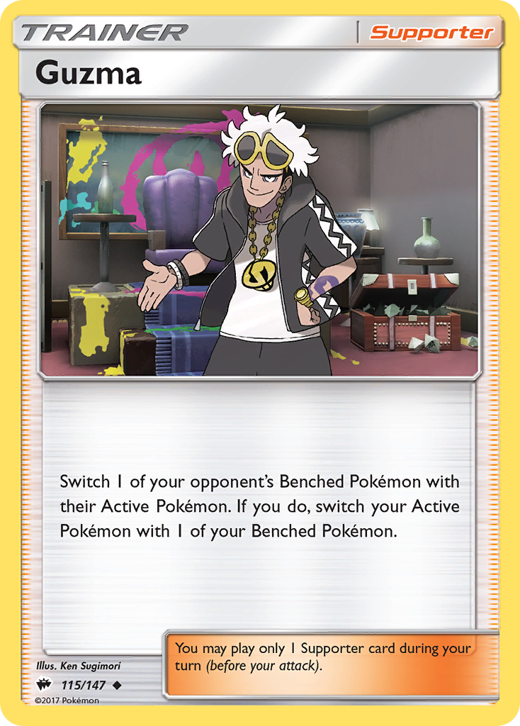 Guzma (115/147) [Sun & Moon: Burning Shadows] Pokémon