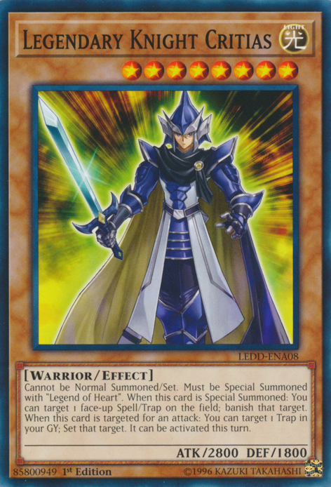 Legendary Knight Critias [LEDD-ENA08] Common Yu-Gi-Oh!