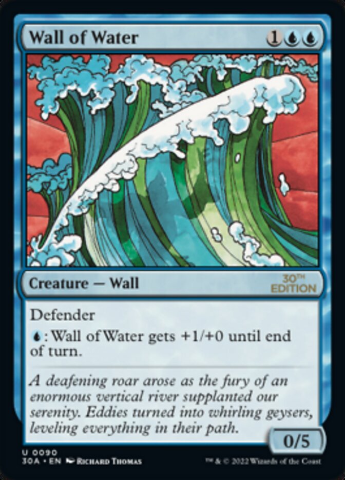 Wall of Water [30th Anniversary Edition] Magic: The Gathering