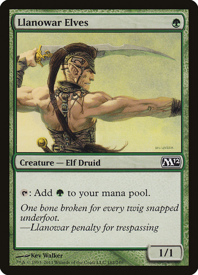 Llanowar Elves [Magic 2012] Magic: The Gathering