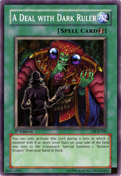 A Deal with Dark Ruler [DCR-030] Common Yu-Gi-Oh!