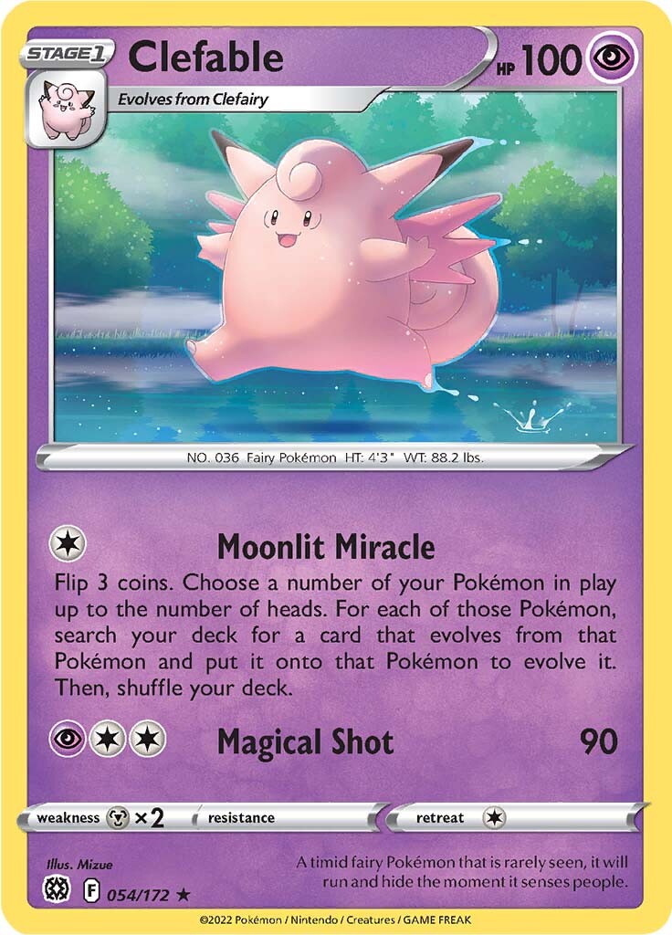 Clefable (054/172) [Sword & Shield: Brilliant Stars] Pokémon