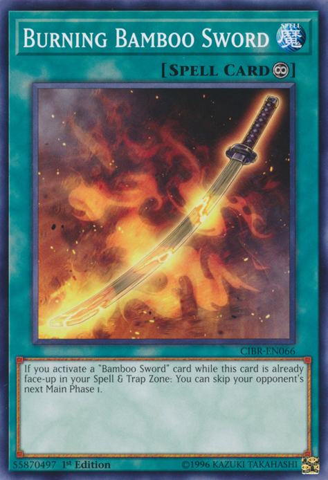 Burning Bamboo Sword [CIBR-EN066] Short Print Yu-Gi-Oh!