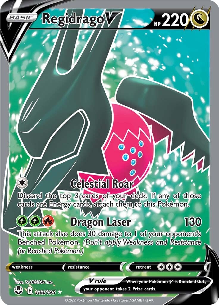 Regidrago V (183/195) [Sword & Shield: Silver Tempest] Pokémon