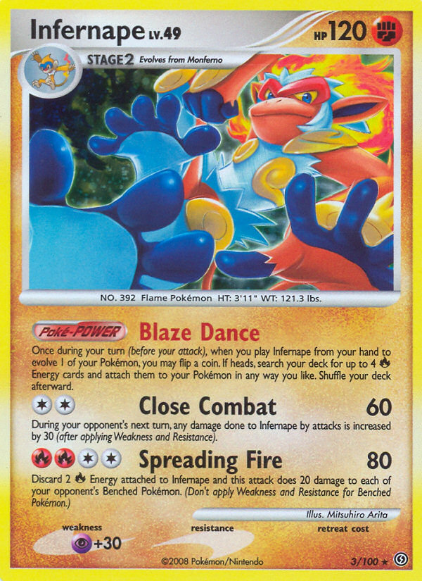 Infernape (3/100) [Diamond & Pearl: Stormfront] Pokémon