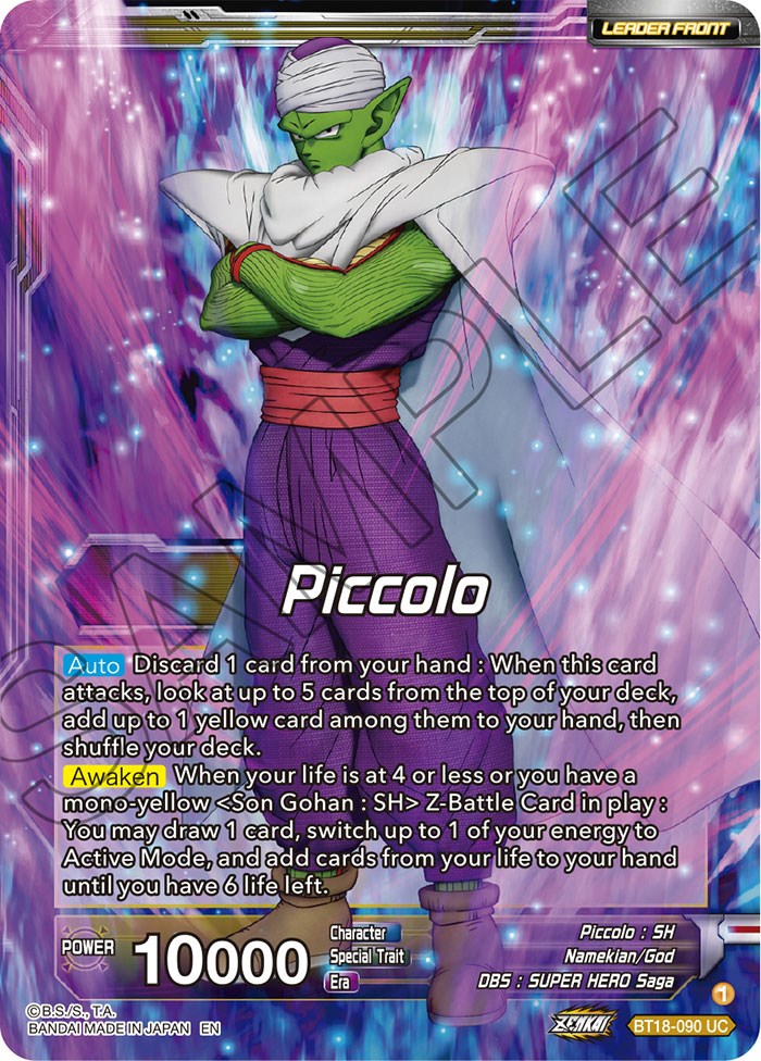 Piccolo // Piccolo, Facing New Foes (BT18-090) [Dawn of the Z-Legends] Dragon Ball Super