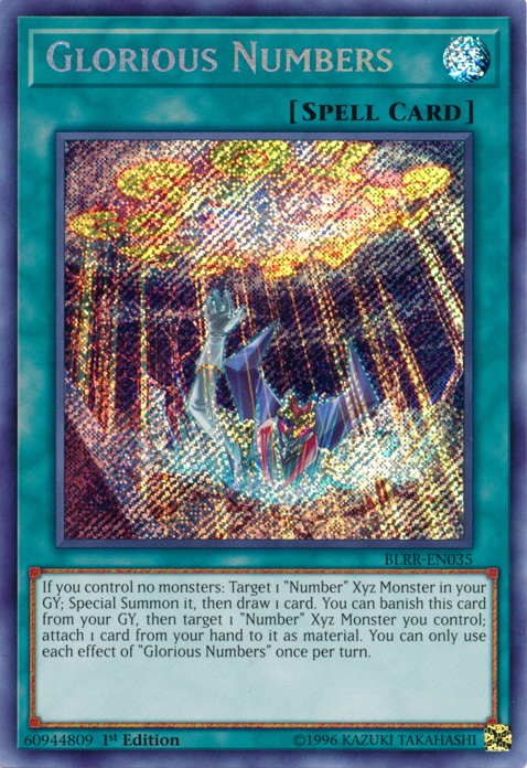 Glorious Numbers [BLRR-EN035] Secret Rare Yu-Gi-Oh!