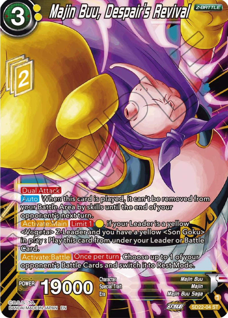 Majin Buu, Despair's Revival (Starter Deck Exclusive) (SD22-04) [Power Absorbed] Dragon Ball Super