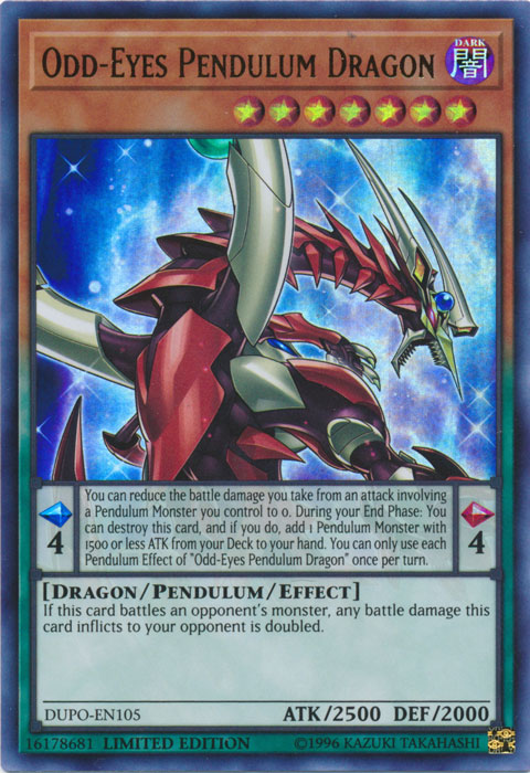 Odd-Eyes Pendulum Dragon [DUPO-EN105] Ultra Rare Yu-Gi-Oh!