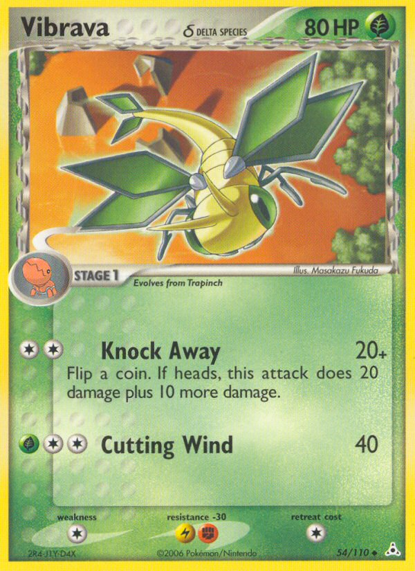 Vibrava (54/110) (Delta Species) [EX: Holon Phantoms] Pokémon