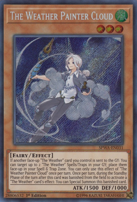 The Weather Painter Cloud [SPWA-EN031] Secret Rare Yu-Gi-Oh!