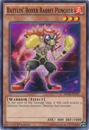 Battlin' Boxer Rabbit Puncher [MP14-EN131] Common Yu-Gi-Oh!