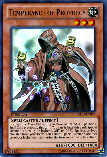 Temperance of Prophecy [REDU-EN017] Super Rare Yu-Gi-Oh!