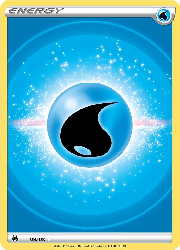 Water Energy (154/159) (Texture Full Art) [Sword & Shield: Crown Zenith] Pokémon