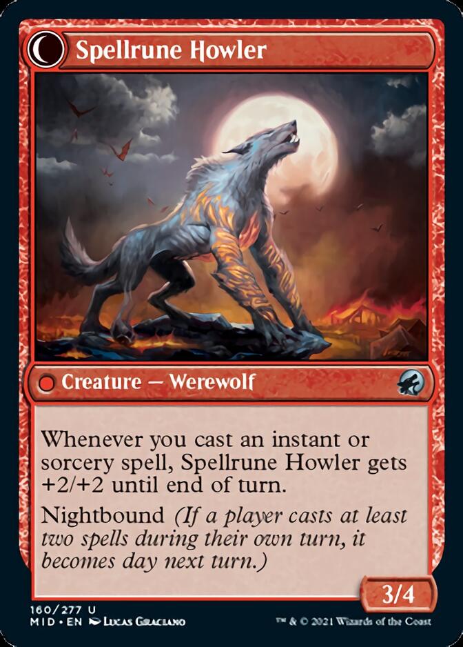 Spellrune Painter // Spellrune Howler [Innistrad: Midnight Hunt] Magic: The Gathering