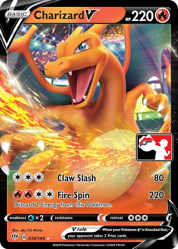 Charizard V (019/189) [Prize Pack Series One] Pokémon
