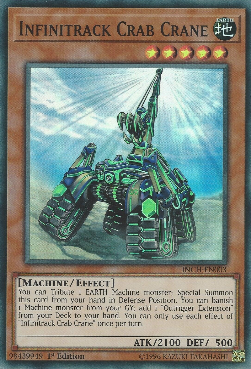 Infinitrack Crab Crane [INCH-EN003] Super Rare Yu-Gi-Oh!