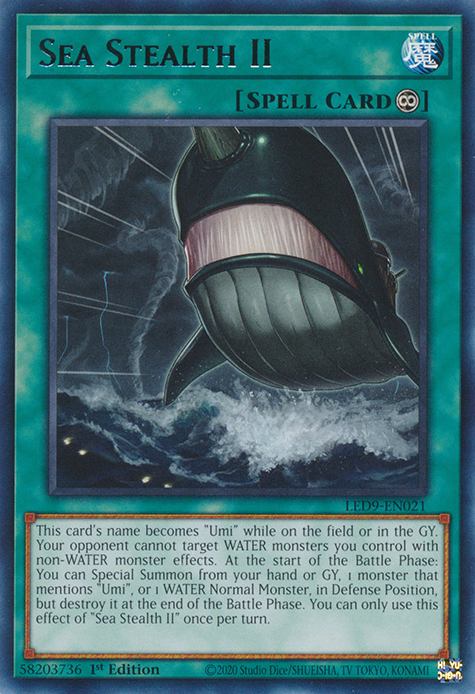 Sea Stealth II [LED9-EN021] Rare Yu-Gi-Oh!
