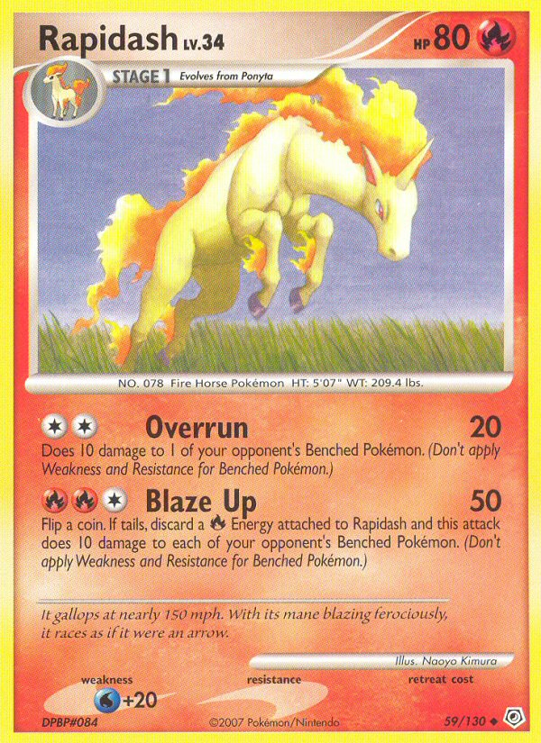 Rapidash (59/130) [Diamond & Pearl: Base Set] Pokémon